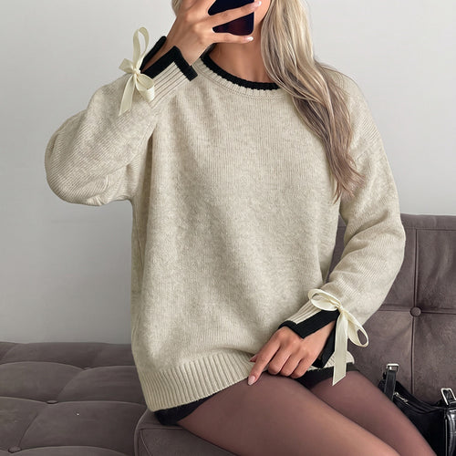 Bow Cuff Knit Sweater — El detalle que enamora | ATELIER NOVA