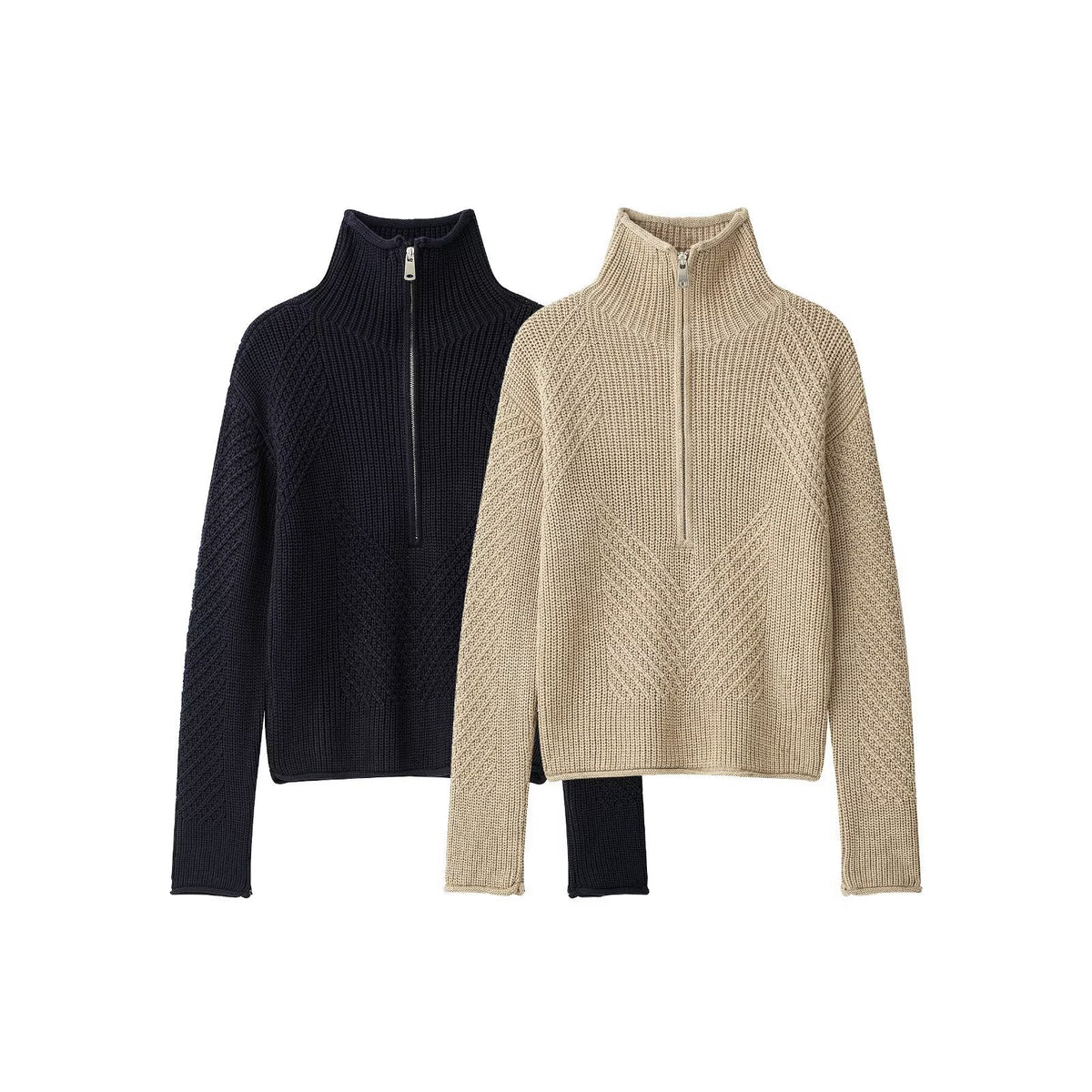 Half-Zip Knit Sweater — El detalle que cambia todo | ATELIER NOVA