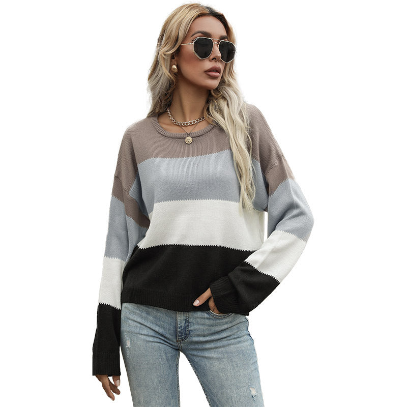 Color Block Knit Sweater — El bloque de color como firma | ATELIER NOVA
